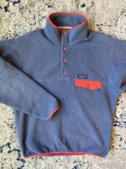 18SS パタゴニア Synchilla（シンチラ） スナップT グレー/コーラル