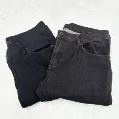 roshell ロシェル スキニー デニム スリム ジーンズ チノパン ストレッチ ダークグレー ブラック Lサイズ ◎、〇◇