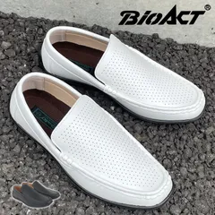 【訳あり】パンチング ドライビングシューズ デッキシューズ モカシン ローファー スリッポン メンズ 軽い 軽量 春 夏 父の日 ホワイト 白 L（26.0〜26.5cm）msmd835whlwk