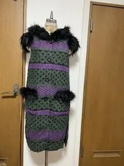 フェイクファー付き　ジレ