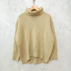 niko and... ニコアンド ローゲージ プルオーバー タートルネック ニット セーター オーバーサイズ 厚手 ベージュ Mサイズ ◎、◇〇☆