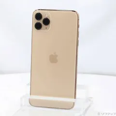 〔中古品〕 iPhone11 Pro Max 64GB ゴールド MWHG2J／A SIMフリー【352】