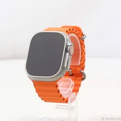 〔中古品〕 Apple Watch Ultra 2 GPS + Cellular 49mm チタニウムケース オレンジオーシャンバンド【352】