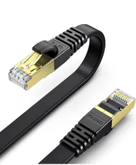 ★KASIMO LANケーブル 2m ランケーブル CAT8 カテゴリー8 超高速 40Gbps/2000MHz CAT8準拠 フラットケーブル 有線lanケーブル イーサネットケーブル 二重シールド 爪折れ防止