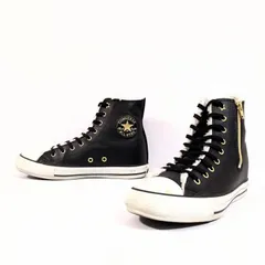 人気ブランド◎冬仕様◎【CONVERSE】コンバース スニーカー ハイカット シューズ 5CJ097 ALLSTAR オールスター 定番 大人気 裏ボア 冬 おしゃれ カジュアル かわいい ライン 黒 ブラック レディース 24.5cm /M39688HH