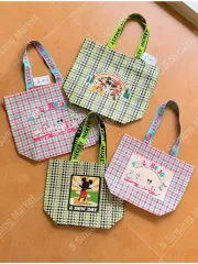 (当日配送) 8279 ディズニー正規品 バッグ - グリーン ピンク / S M