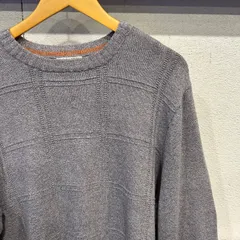 古着 L DOCKERS ドッカーズ ニット セーター グレー 灰色 シンプル