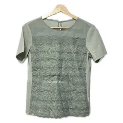 EPOCA(エポカ) 半袖カットソー サイズ40 M レディース新品同様  - ライトグリーン クルーネック/レース