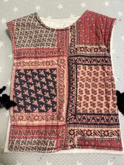 オジョードパパ アダルト 成人 ツアーベルベットリボン ベイズリー ベスト フリーサイズ