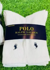 ポロ ラルフ ローレン ミドル丈 ダブルクッション 靴下 1点購入可能