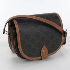 CELINE セリーヌ トリオンフキャンバス ショルダーバッグ PVC【中古】 レディース