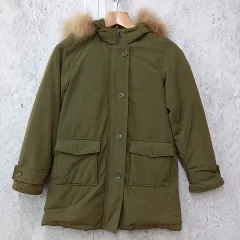 alicia PAGEBOY アリシアページボーイ ボリューム ファー モッズコート アウター 中綿 厚手 コート カーキ Fサイズ ◇〇☆