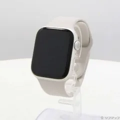 〔中古品〕 Apple Watch Series 8 GPS 45mm スターライトアルミニウムケース スターライトスポーツバンド【344】