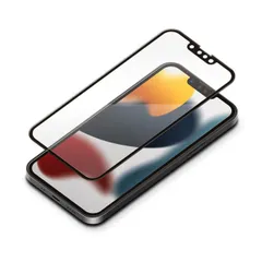iPhone 13mini 液晶画面全面保護ガラスフィルム ブルーライトカット 光沢 抗菌 抗ウイルス SIA クリア 表面硬度10H 耐衝撃 高光沢 フルカバー PGA