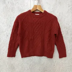 BEAUTY&YOUTH UNITEDARROWS ビューティーアンドユースユナイテッドアローズ ニット ウール ケーブルニット プルオーバー レッド◇〇☆