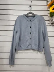 #レディース ファッション Dazy ラウンドネック ニット カーディガン