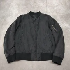 UNIQLO MA1 スエード調　Lサイズ ユニクロ　フライトジャケット ブラック