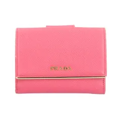 プラダ サフィアーノ 二つ折り財布 レザー 1MH523 レディース  PRADA  中古 プラダ