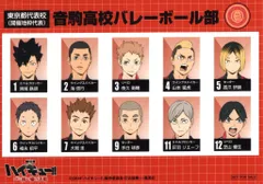 劇場版ハイキュー!!ゴミ捨て場の決戦 来場者特典 古舘春一 選手名鑑風ブロマイド(音駒高校) 第6弾