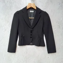 SCTO CLUB スコットクラブ ウールジャケット フォーマル セレモニー ショート丈 ジャケット ブラック 9号 〇◇☆