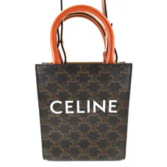 CELINE セリーヌ トリオンフ ミニ バーティカル カバ 2WAY ショルダーバッグ ブラウン 管理番号：10699