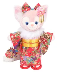 リーナベル 着物 着せ替え コスチューム ケープ&草履付 金彩牡丹 振袖セット No.11 本体無 Sサイズ用