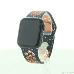 〔中古品〕 Apple Watch SE 第2世代 GPS 40mm ミッドナイトアルミニウムケース ブルーフレームNikeスポーツバンド【258】