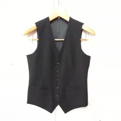 SUITSELECT スーツセレクト WEB限定 リバーシブル ジレ ベスト ブラック グレー Y4 〇◇☆