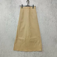 Ungrid アングリッド タイトスカート ロングスカート コーデュロイ スリット ベージュ Mサイズ 〇◇☆