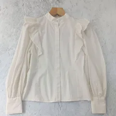 SNIDEL スナイデル フリル付きブラウス オフホワイト Fサイズ ◎、〇□☆