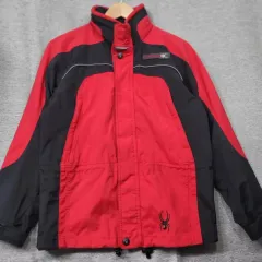 スパイダー レッド/ブラック ウィンドブレーカー ジャケット キッズ 150 (レディース 55)