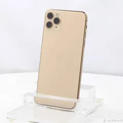 〔中古品〕 iPhone11 Pro Max 64GB ゴールド MWHG2J／A SIMフリー【344】