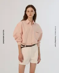 サムウェアバター ベイビー ピンク シャツ