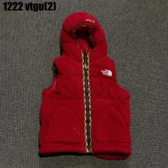 THE NORTH FACE ザノースフェイス キッズ フリース ベスト レッド