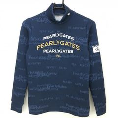 PEARLY GATES モックネックシャツ ネイビー 総柄 - メルカリ