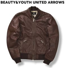美品】ユナイテッドアローズ ライダース レザージャケット 黒 即完 XL