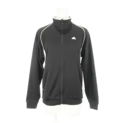 アディダス adidas CLIMA365 ジャケット ジャージ スタンドカラー ジップアップ 配色 トレーニング スポーツ S 黒 ブラック /AH13