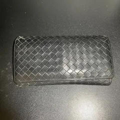 ボッテガヴェネタ 　イントレチャート　  長財布　黒 B25121412