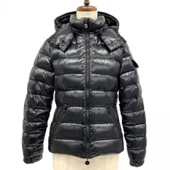 【5apo0019】モンクレール ダウンジャケット 0 ブラック ナイロン ダウン フェザー 020934538450　68950【中古】レディース 5apo0019】モンクレール ダウンジャケット 0 ブラック ナイロン ダウン