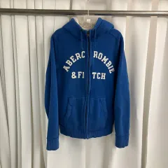 アバクロンビー ブルー ウルフ WHO フードジップアップ L
