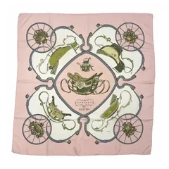 HERMES エルメス カレ90 SPRINGS スプリングス LEDOUX シルクスカーフ 馬車柄