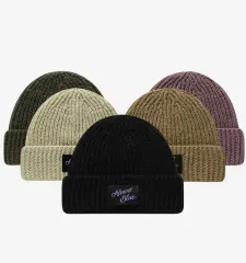 Almost Blue オールモストブルー ショート ビーニー_ブラック