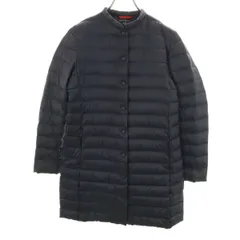UNIQLO ユニクロ INES DE LA FRESSANGE イネス コラボ ウルトラライト コンパクト ダウンコート M ネイビー 収納袋付き レディース 古着