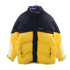 TOMMY HILFIGER トミーヒルフィガー ダウンジャケット M イエロー メンズ 古着