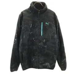 PUMA プーマ 総柄 リバーシブル ジャケット S ブラック メンズ 古着