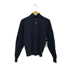 ラルフローレン RALPH LAUREN 90s ポニー刺繍 ウールニット ロングスリーブポロシャツ レディース import：L 