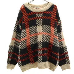 FREAK'S STORE フリークスストア 総柄 長袖 セーター F ベージュ系 ニット メンズ 古着