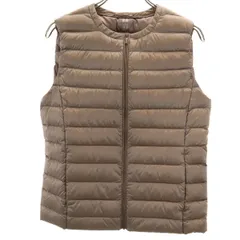 UNIQLO ユニクロ ウルトラライトダウン ベスト S ブラウン系 収納袋 レディース 古着