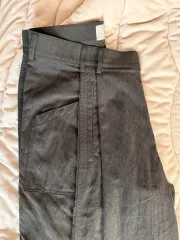 BEGIN202 ナ イ コ マ ツータック パンツ チャコール ブラウン