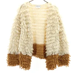 美品 CIAOPANIC TYPY チャオパニックティピー 長袖 ニットカーディガン F クリーム系 レディース 古着